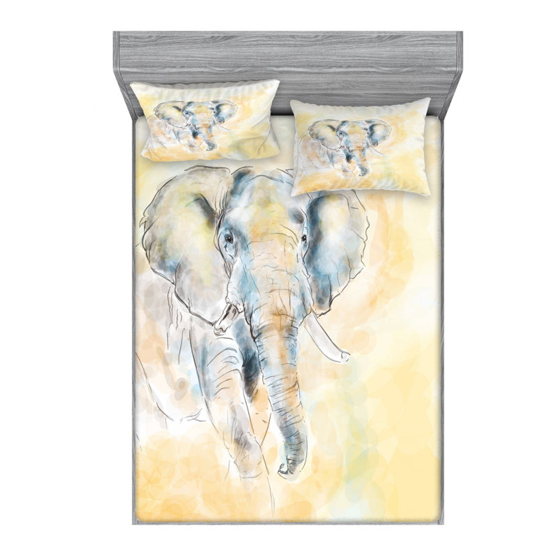 Microfiber Sheet Set, Queen Sheet Set with Fitted Sheet