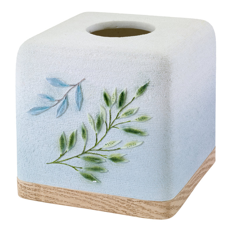 Ombre Leaves Bath Tissue Box Cover