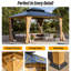 15 pi L 13 pi. D Pavillon de jardin en bois massif