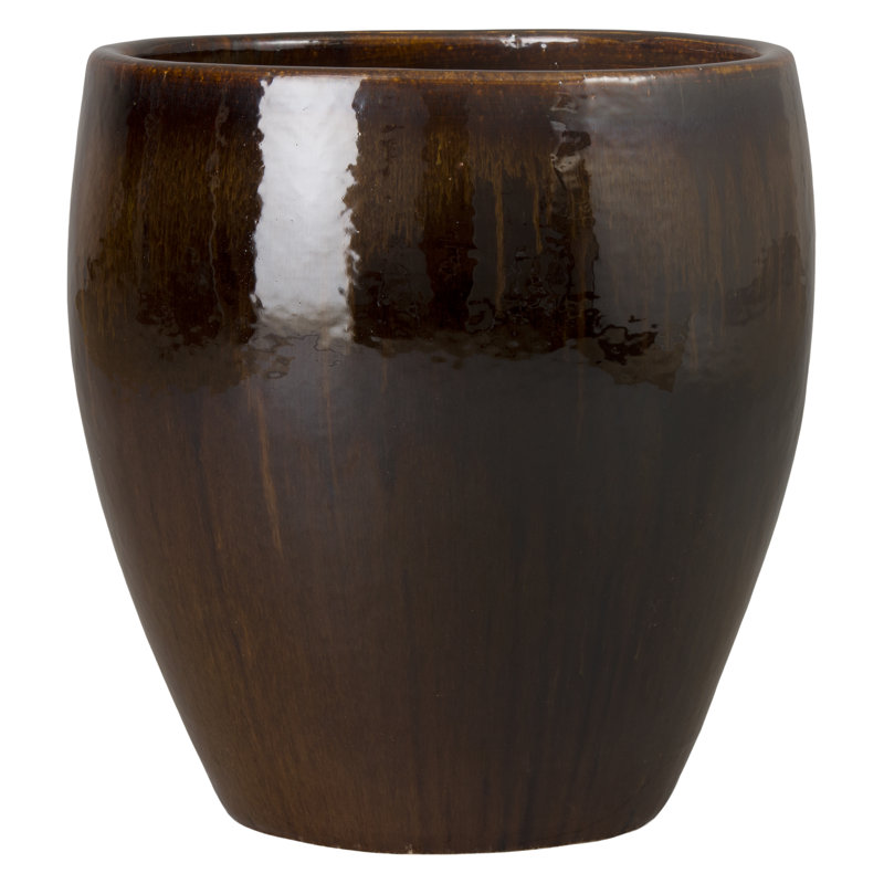 Cynae Handmade Ceramic Pot Planter, 19"H x 18.5"W x 18.5"D