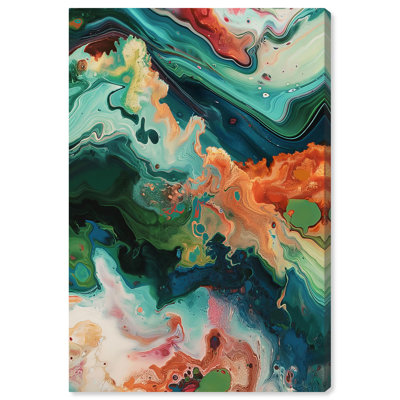 «Turbulence Canvas Calm Abstracts» par Art Remedy