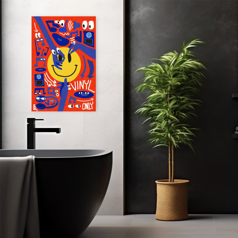 Art contemporain, art contemporain abstrait, H 24 po x l 16 po