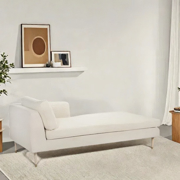 Méridienne simple et confortable, Orienté à gauche (vu de face)