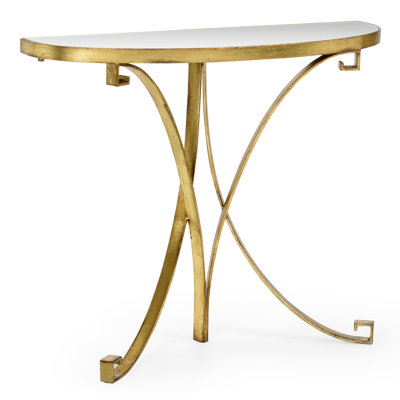 Cain 40'' Glass Top Console Table