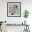 Fleurs rétro II - reproduction de cadre photo sur papier-146037147