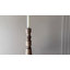 Loon Peak Carved Stack Taper Holder Wood with Metal Cup