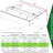 Door Window Awning 59"X34" - Polycarbonate & Aluminum Rainproof Uv80+ Protection For House Roof Brackets Uv50+ Heat
