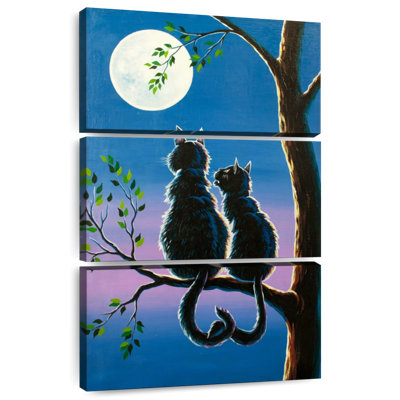 Hardie Moonlit Cat Couple