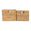 Wicker Square 2 Piece Storage Basket Set