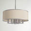 Lustre cylindrique à sept lumières avec abat-jours Berthine-671817192-671817193