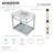 Kingston Brass Quadras 31-Inch Ceramic Console Sink with Steel Base and Glass Shelf-49619354-49610574