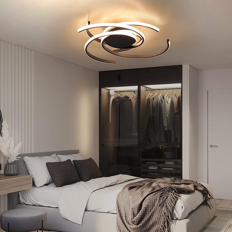 Schantz LED Flush Mount, Black