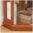 Corner Glass Cabinet Lighted Curio Cabinet Corner Display Case For Living Room, Curio Cabinet, Antique Collection, Wine,Bar Glass Storage Light Included, Dark Oak