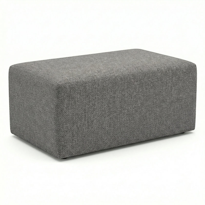 Pouf d'extérieur berlinois Lily Hive 18X30x13, Ardoise
