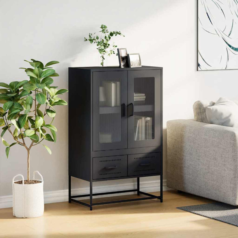 Azizul 68cm Sideboard, Black