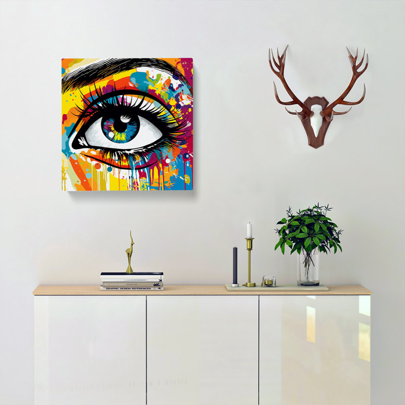 Eye Pop Art No.1 - Wrapped Canvas