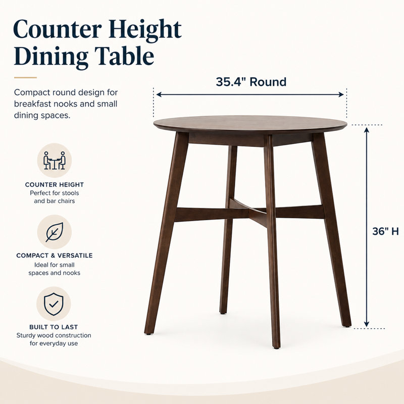 Table de salle à manger Mid-Century, Noyer