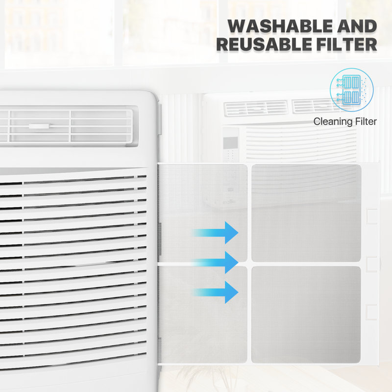 Mollie 6000 BTU White Smart Window Air Conditioner with Remote and WiFi