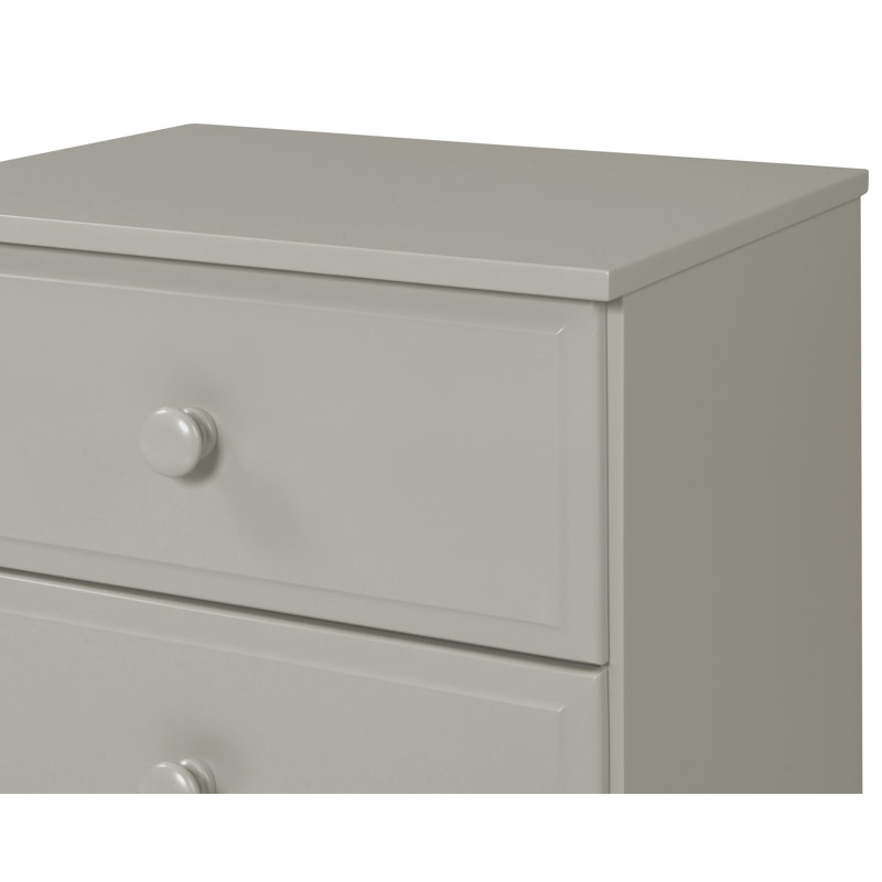 Commode 3 tiroirs Alayna, gris