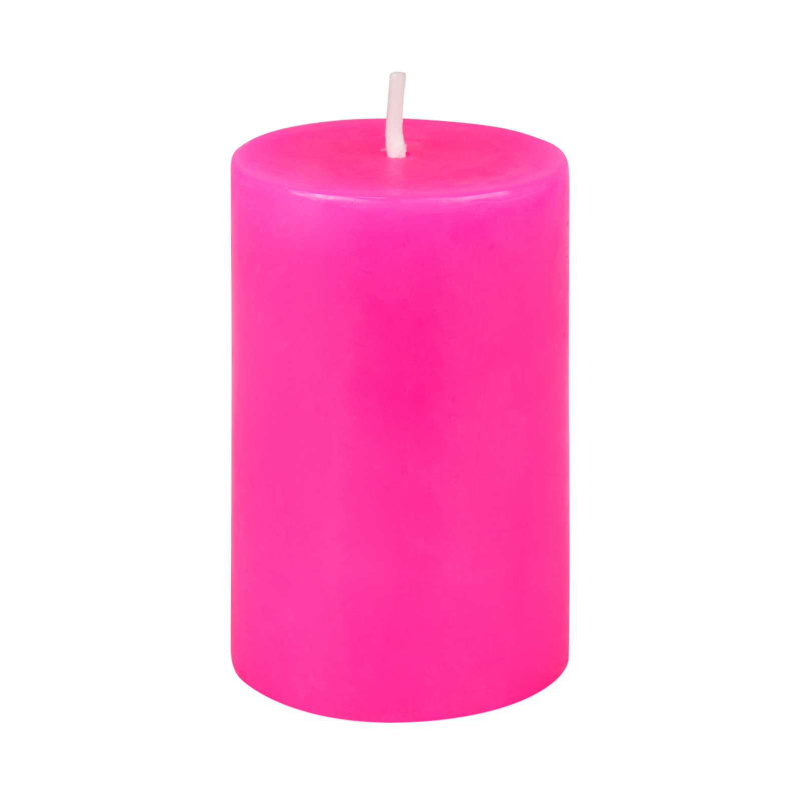 Oliva Unscented Pillar Candle, Blue, 1, 3" H x 2" W x 2" D