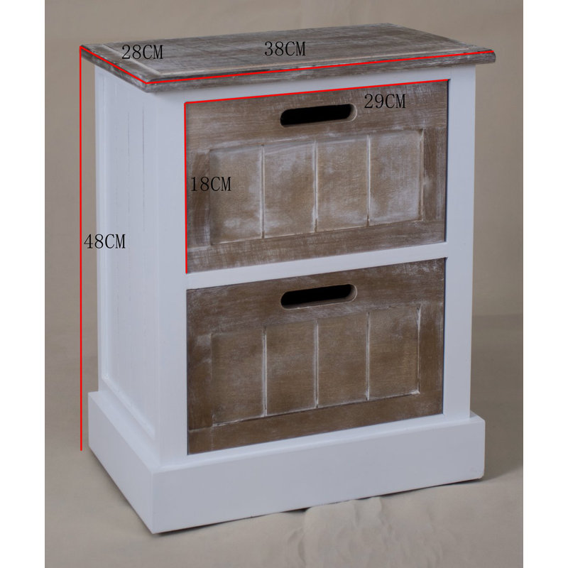 Banbury 38cm W Solid Wood Bedside Table