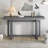 U_STYLE 59.1'' Painted Entryway Table With Pine Veneer,Unique Triple Rectangle Design Console Table With Thick Pine Wood Legs,Extra Long Sofa Table Versatile For Hallway, Living Room,Kitchen-124922168
