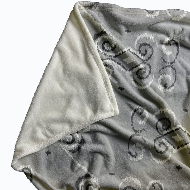 Hester Plain Weave / Muslin Throw Blanket, Grey