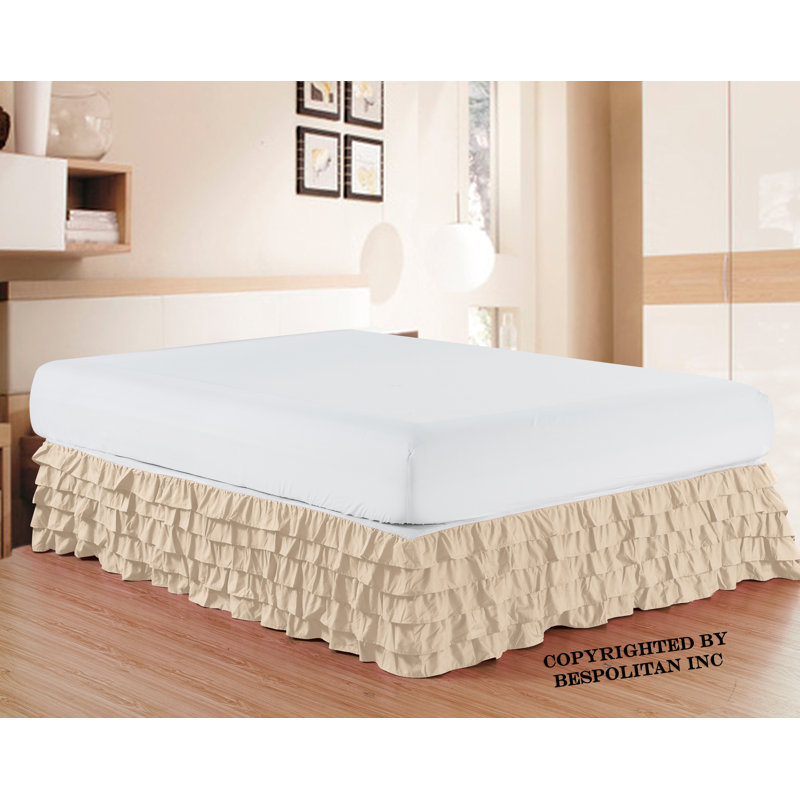 Hollandale Ruffled Bed Skirt, Cream