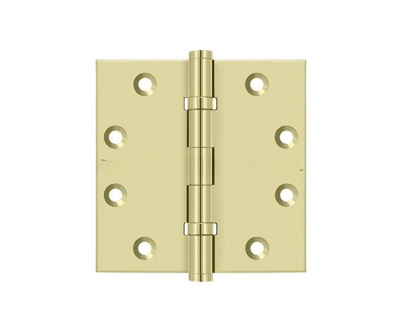 102'' x 102'' Butt Bearing Hinge, Unlacruered Brass
