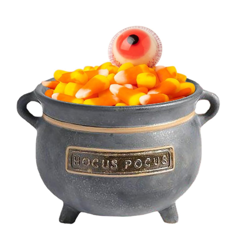 1 ensemble de bols à citrouille d'Halloween avec cuillères, 2 plats en plastique pour les fêtes, les bonbons, les gâteries et les décorations festives