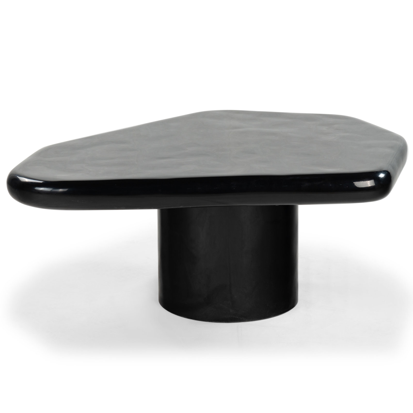 Clarendon 28" Concrete Coffee Table, Black