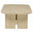 Beige Oak Coastal Rectangular Cocktail Coffee Table