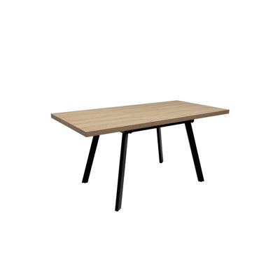 Roeli Extendable Metal Base Dining Table