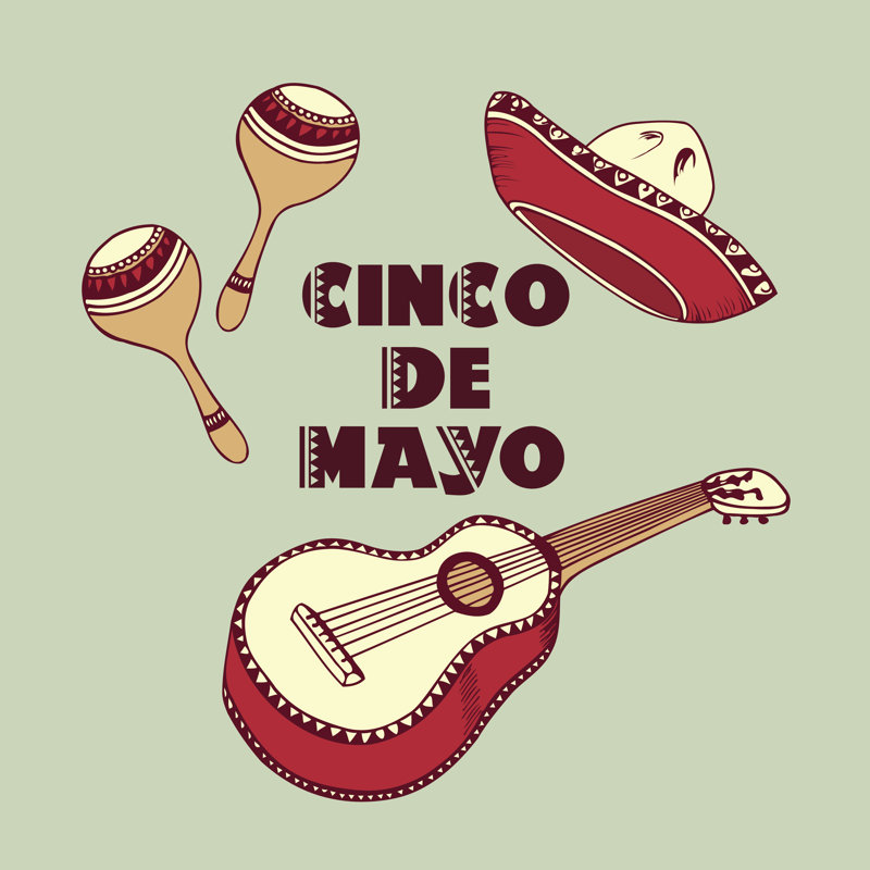 Cinco De Mayo by Zhemchuzhina - Wrapped Canvas Print, 76cm H x 76cm W