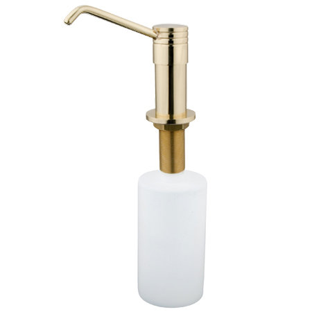 Kingston Brass Milano Kitchen Soap Dispenser, Polished Brass