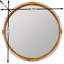 Polkville Flat Rattan Mirror