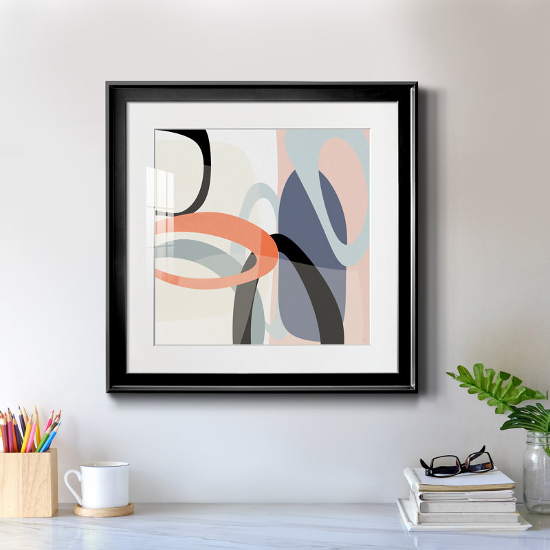 Floating on Silk II - cadre photo, impression, Papier encadré noir, H 17,5 po x l 17,5 po x P 1,5 po
