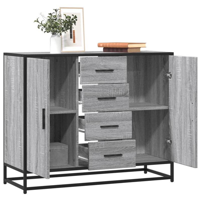Ameria 92cm Sideboard, Grey Sonoma