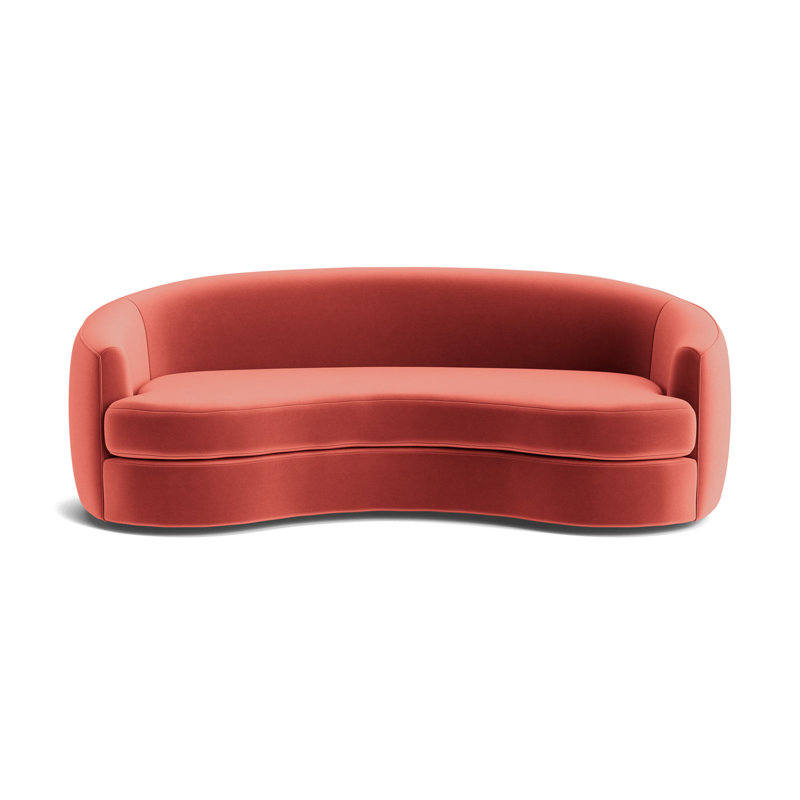 Giselle 85 Sofa, Performance Velvet - Sienna