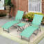 Ensemble de chaises longues inclinables 45 po avec table Cllgone-703205133-703205135