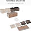 Commode 5 places pour chambre à coucher, avec coffre de rangement design et portable