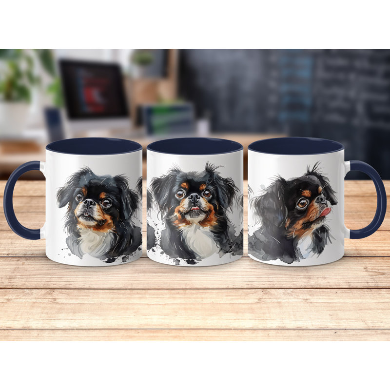 Ceramic Coffee Mug, 2, Navy
