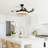 Hamite Colorful remote control ceiling fan with Bluetooth and speaker music