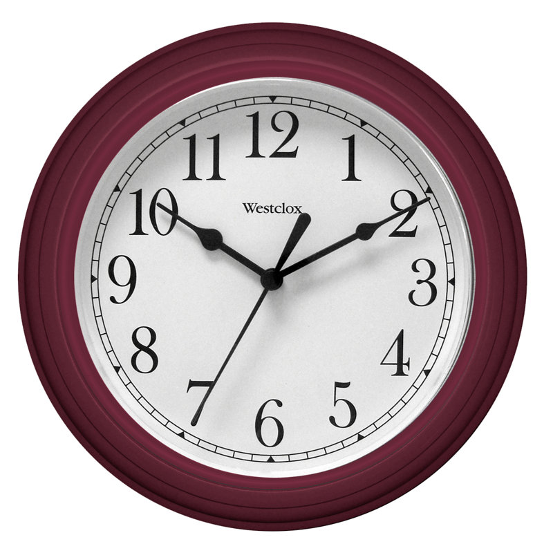 Aric Wall Clock, Burgundy