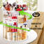 Organisateur de maquillage à rotation 360 ° en acrylique, grande capacité, facile d'accès, robuste, multifonctionnel, excellente idée cadeau