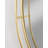 Agniv Iron Oval Wall Mirror