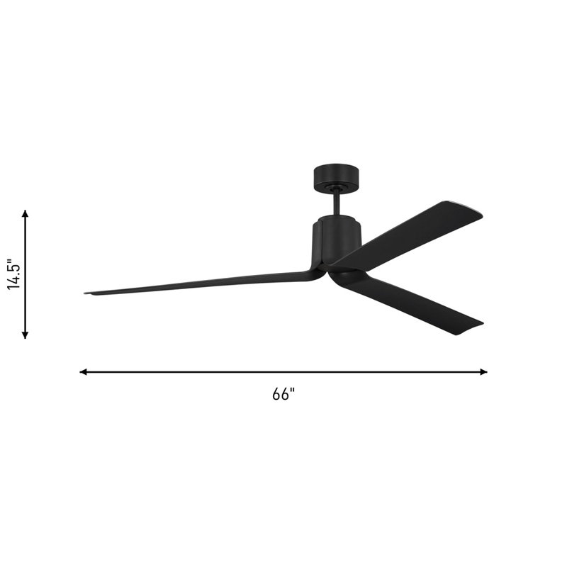 Peel Smart 66 LED Smart LED Downrod Ceiling Fan