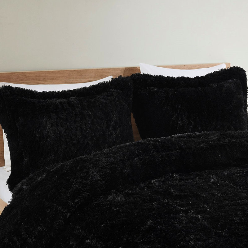 Édredon noir simple / simple TG