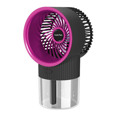 Kbndieu Portable Fan Rechargeable Cooler Spray Humidifier with USB for Dorm Office Desktop