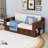 Wood Daybed with Desk and Storage Drawers and Shelves-1046671659-1046671657